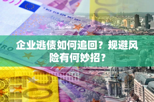 武汉企业逃债如何追回？规避风险有何妙招？