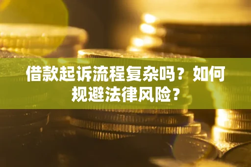 武汉借款起诉流程复杂吗？如何规避法律风险？