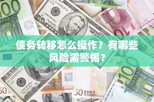 武汉债务转移怎么操作？有哪些风险需警惕？