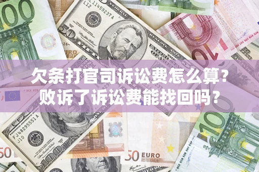 武汉欠条打官司诉讼费怎么算？败诉了诉讼费能找回吗？