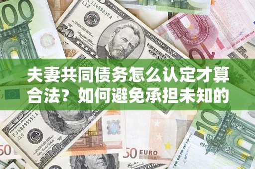 武汉夫妻共同债务怎么认定才算合法？如何避免承担未知的债务风险？